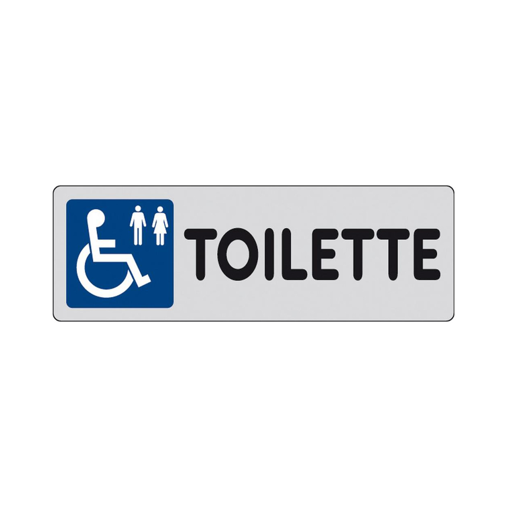 Cartello in Carta Autoadesiva 15x5 cm - TOILETTE PER INVALIDI
